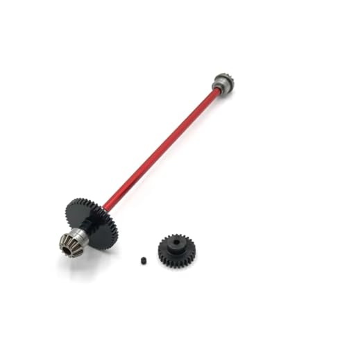 Arbre de transmission central en métal rouge durable pour Wltoys 144001 1/14