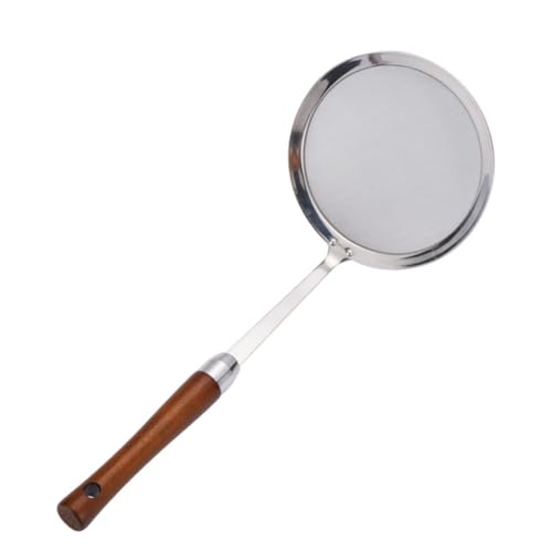 healvian ステンレス製細目メッシュスプーンストレーナー 多機能火鍋用コランダー 油こし食材ろ過に適した調理器具 揚げ物や野菜の水切りに