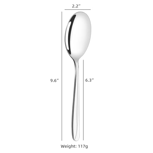 Cucharas de servir de acero inoxidable para catering, set de cubiertos de servicio Gloreen 4