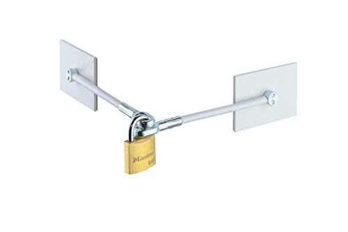 Refrigerator Door Lock Kit - NO PADLOCK (White) - Thumbnail 3