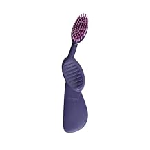 Radius Flex Brush with Soft Bristles Toothbrush BPA Free & ADA Accepted Designed to Improve Gum Health & Reduce Issues - Right Hand - Purple - Pack of 1