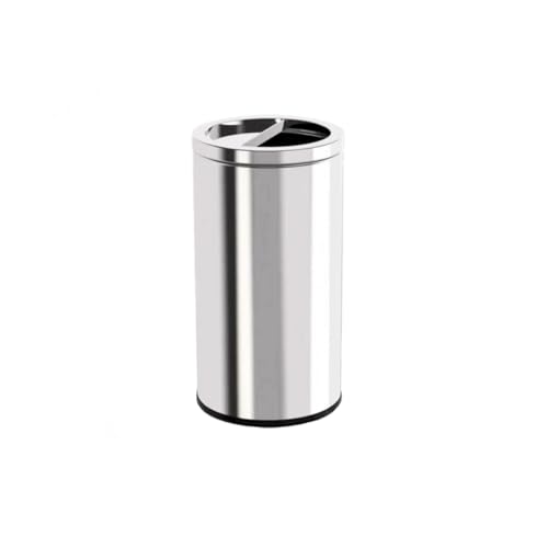 Caneca de basura para cocina 15L/25L/50L acero inoxidable con tapa blanda y pedal miniatura 1