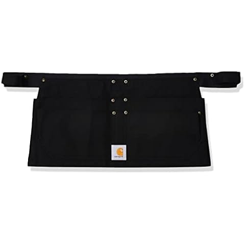 Carhartt Workwear Men's Adjustable Duck Nail work utility aprons, Black, Large-XLG UK Cover