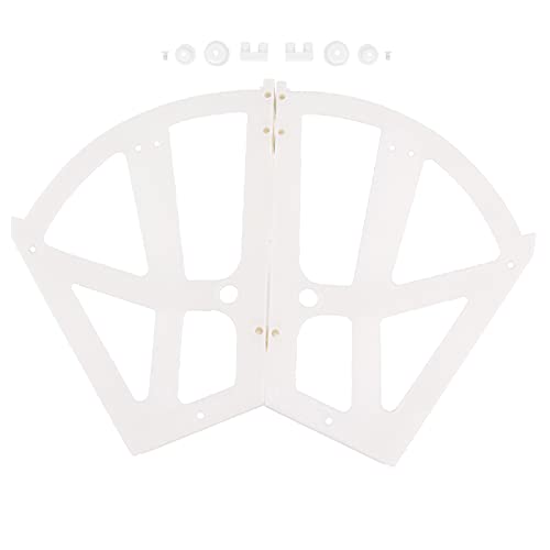 Shoe Cabinet Flip Frame Shoe Rack Hinges Home Plastic Hollowed Two Layers Shoe Cabinet Shelf Rack Holder Hinges Accessory (White)