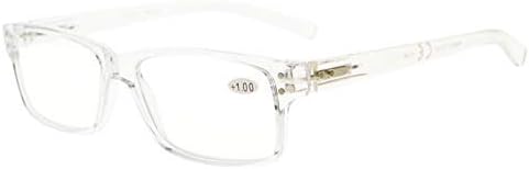 Eyekepper Vintage Reading Glasses-5 Pack Clear Frame Glasses for Men Reading Reader Eyeglasses Women - Image 3
