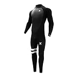 Hurley Mens Wetsuit - Fusion 302 3/2MM Long Sleeve Full Wetsuit with Back Zip - Glued and Blindstitched Neoprene Full Body Wet Suit (LS)