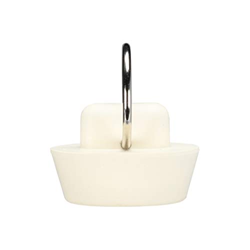 Danco 1-Inch Rubber Drain Stopper, White, Carded, 80223 #TOP3