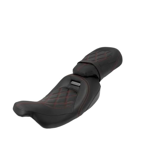 Cojín delantero de cuero sintético para Road King y asiento de motocicleta utilitario