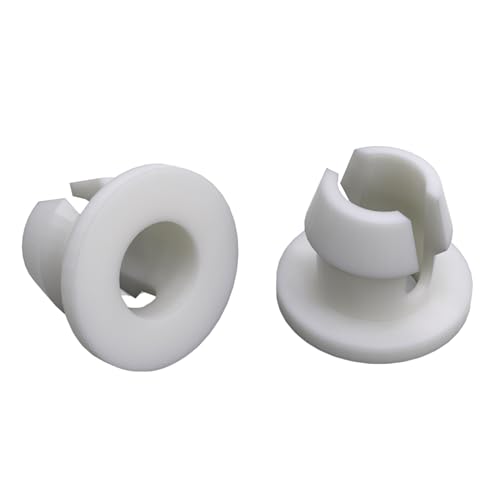 Sintrix Fab Lot de 2 douilles articulées de rechange blanches - Compatible avec les chariots de service Bremshey Dinett & Gerlinol - Chariot à thé, table d'appoint - Compatible avec les modèles ADT