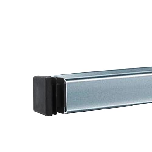 Image of Septe 1 inch Square Plastic Plugs,Black Tubing End Plastic Caps for Square Tube, Chair Legs, Table Legs(30Pcs)