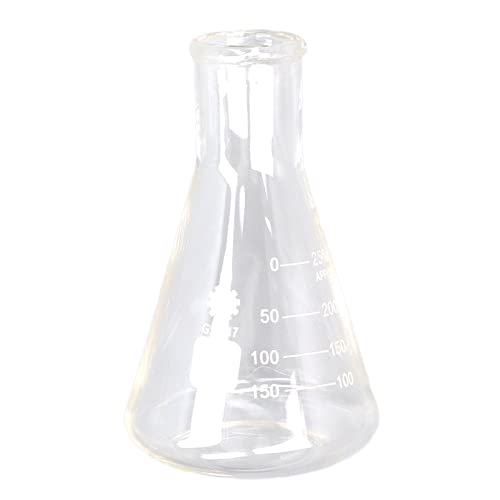 Fiole Erlenmeyer anti-choc thermique - Lot de 4 flacons en verre borosilicate