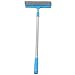 GRIRIW Double-Sided Glass Squeegee Mirror Squeegee Shower Squeegee Scrubber Bathroom Squeegee Mirror Washing Wiper Shower Windscreen Wiper Sponge Brush Wipers Window Plastic