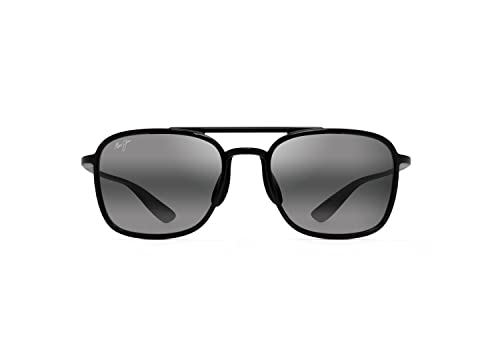Maui Jim Keokea Gafas, Black, 55 19 150 Unisex Adulto