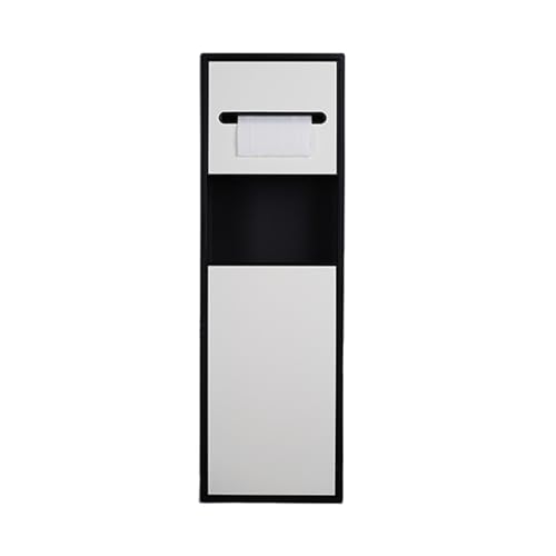 Niche de douche en acier inoxydable encastrée avec porte-papier et brosse