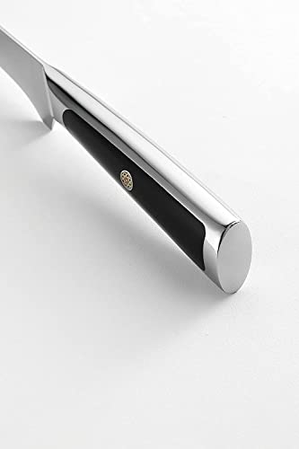 Foto von Sunnecko 4 Teilig Steakmesser Set, Hochwertige Damast Steakmesser, Scharfe Klinge und G10 Griff, Steakbesteck set, Pizzamesser Grillbesteck Tafelmesser mit Geschenkbox