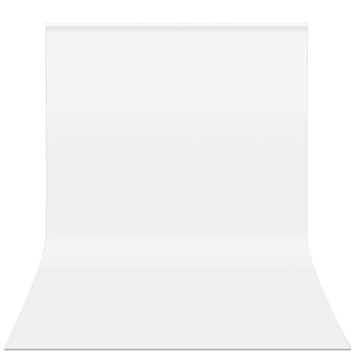 YAYOYA White Backdrop for Photoshoot, 10x20 ft Large Photo Backdrop Curtain for Photography, Seamless Polyester Fabric Background Screen for Party, Video Studio