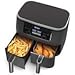 Ninja DZ201 Foodi 8 Quart 6-in-1 DualZone 2-Basket Air Fryer with 2 Independent Frying Baskets, Match Cook & Smart Finish to Roast, Broil, Dehydrate & More for Quick, Easy Meals, Grey