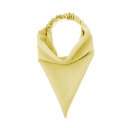 Hair Scarf Headband for Women Non Slip Soft Elastic Large Boho Triangle Bandana Solid Color Hair Scarves Fashion Headbands