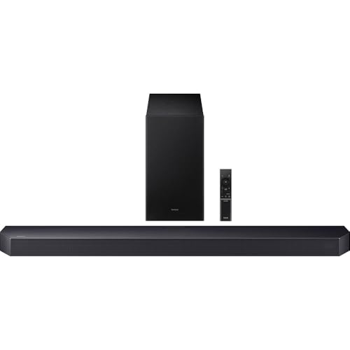 Image of Samsung HW-Q600F 3.1.2ch Soundbar and Subwoofer (2025) Q-Symphony Bundle with SWA-9250S Wireless Rear Speaker Kit, Tech Smart USA Premiere Movies Streaming and 2X 4K HDMI Cable