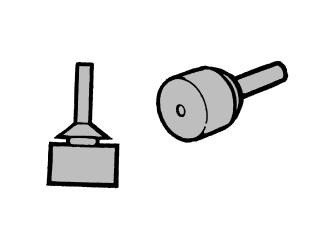 Mustang Ashtray Bumpers Pair 1964 1/2 - 1970