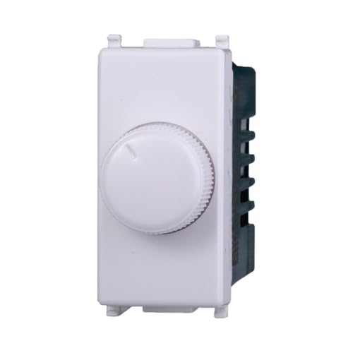 Dimmer, regolazione 100W-1000W, Moduli Bianchi, Compatibile Con Vimar Plana, frutti, interruttori, pulsanti, deviatori, dimmer, sensori, PIR, buzzer, Per Placche originali e compatibili