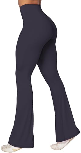 Image of Sunzel Flare Leggings, Crossover Yoga Pants with Tummy Control, High-Waisted and Wide Leg