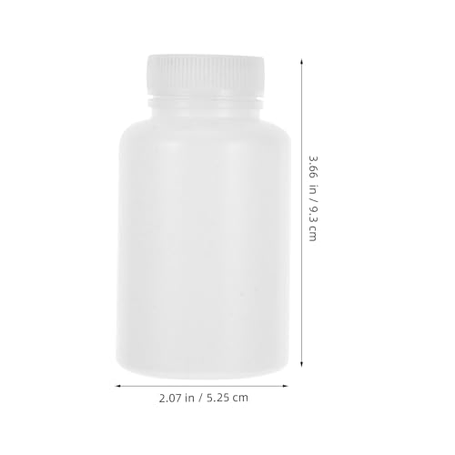 Frascos de plástico blanco de 120 ml botes con tapa de rosca herméticos para polvo compacto 2