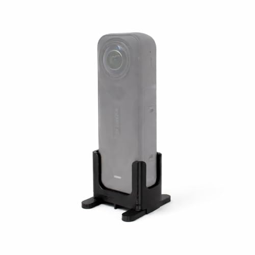Image of Action Pro Camera Desktop Stand Compatible with Insta360 X5 Camera, Vertical Holder Base, Stable Anti-Slip Desktop Mount, Portable Camera Stand (Black)
