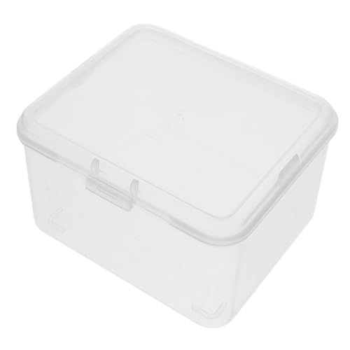 MUCKLILY Caja de Almacenamiento Plástica Transparente con Abatible Tarjetas Coleccionables Organizador Multifuncional Manualidades