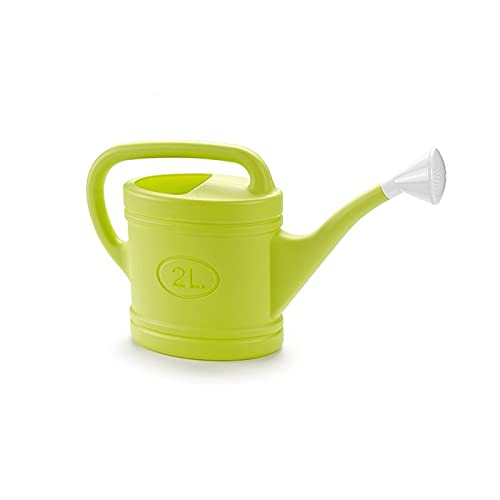 Tradineur - Regadera de plástico 2 litros, 40 x 10,5 x 27,5 cm, Recipiente para regar Las Plantas, Cultivos, jardinería, Color Aleatorio