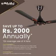 Image of Bajaj Novella Armor Series BLDC 1200mm Premium Ceiling Fan| Energy Efficient | Silent & Premium | 5 stars BLDC Rating | RF Remote, Memory Backup, Timer | 2 YEARS Warranty (RUSTIC BROWN,Pack Of 1)