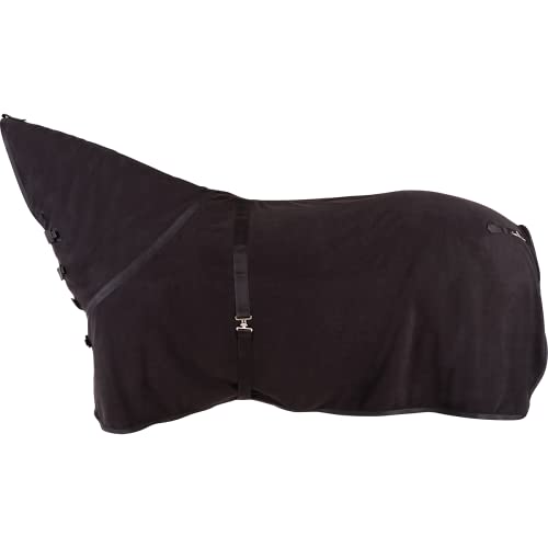 CLASSIC EQUINE Polar Fleece Cooler Premium, Color: Black, Size: M (CEPFCBKM)