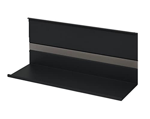Linero MosaiQ Universalablage H 140 mm ohne Rahmen schwarz matt/Relingsystem/Kesseböhmer