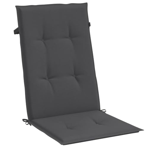 Coussin de chaise dossier haut rembourré anthracite de qualité