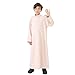 Muslim Boys Thobe for Kids Islamic Arabic Middle East Loose Kaftan Robes Long Prayer Thobes Dress (11-Beige, 9-10 Years)