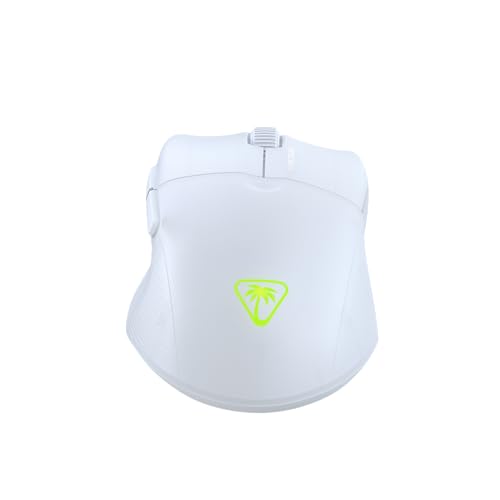 Image of Turtle Beach Pure Air Wireless RGB Gaming Mouse, Ultra-Light 54g Ergonomic Design, 26000 DPI Optical Sensor, 125-Hour Rechargeable Battery, Dual Wireless + Bluetooth, Titan Optical Switches - White