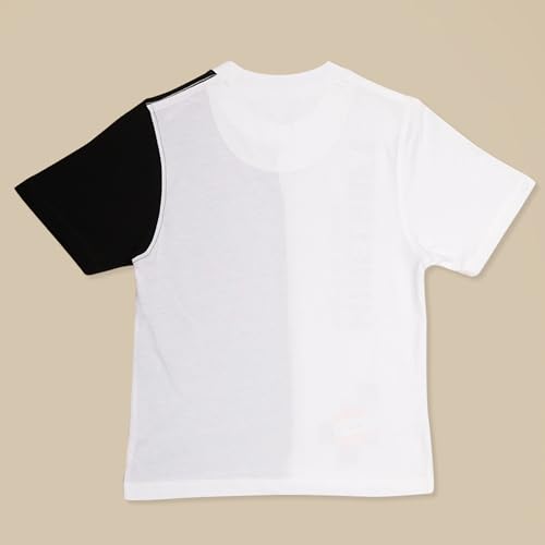 Image of Kidsville Official Minecraft Steve, Alex & Creeper Half Sleeves Round Neck Graphic Printed Regular Fit Pure Breathable Cotton Fabric Tshirt for Boys
