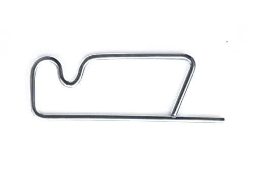 QuH Label Hanging Loops, Wire Loops, Pack of 1000, Galvanised Spring Plug, Attachment Loop, Pipe Plug, Profile Plug, Attachment Loops, Label Clip Attaches, Labels, PourTubes Tube Clips (50)