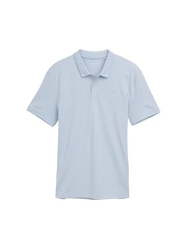 TOM TAILOR Denim Herren 1045587 Poloshirt, 35249-Light Blue Grey, XL