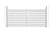 Casanoov Doppelflügeltor aus Aluminium 3m VOGEL H.140cm weiß