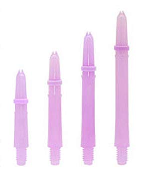 Image of Lstyle Dart Shafts: Plastic Nylon Shaft - for Soft Tip and Steel Tip Darts - (6 Shafts Total) - Milky Purple 130 (Extra Short)
