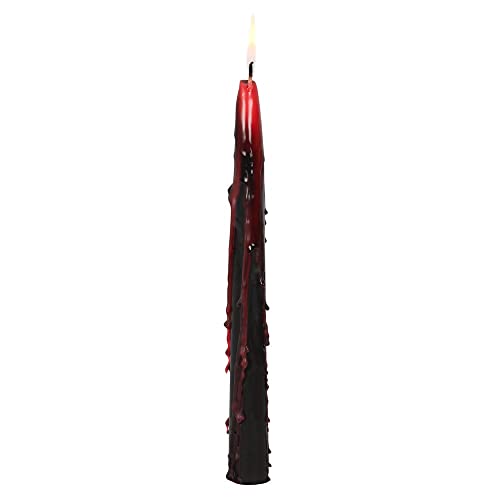 Set of 8 Vampire Blood Taper Candles, Red/Black - Image 3
