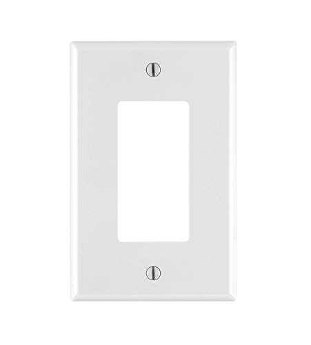 Leviton PJ26-WM 1-Gang Decora/GFCI Wallplate, White, (Includes 3 packs of 10 each, total 30 count)