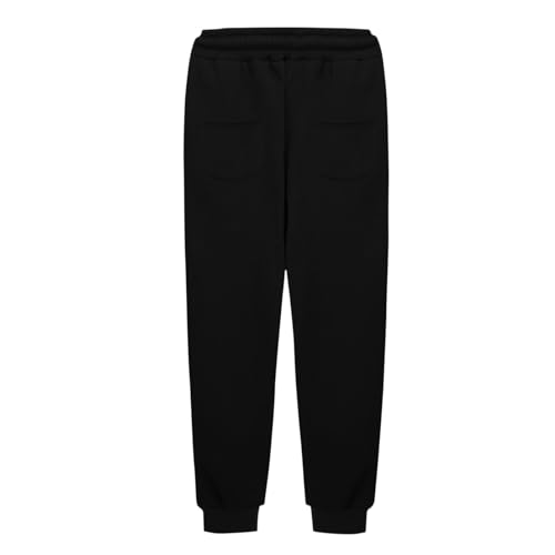Boys Baggy Sweatpants Athletic Straight Elastic Waist Joggers Pants Workout Outdoor Casual Fleece Trousers with Pockets4