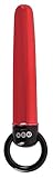 ORION Vibrator „Vibe metallic“ - intensiver Mini-Vibrator für Frauen, mit Rückholring, zur Anus- und Vagina-Stimulation, im Metallic-Design, rot