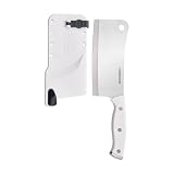 Farberware 6 Inch Cleaver with EdgeKeeper Self-Sharpening Sheath, High-Carbon Stainless Steel Blade...