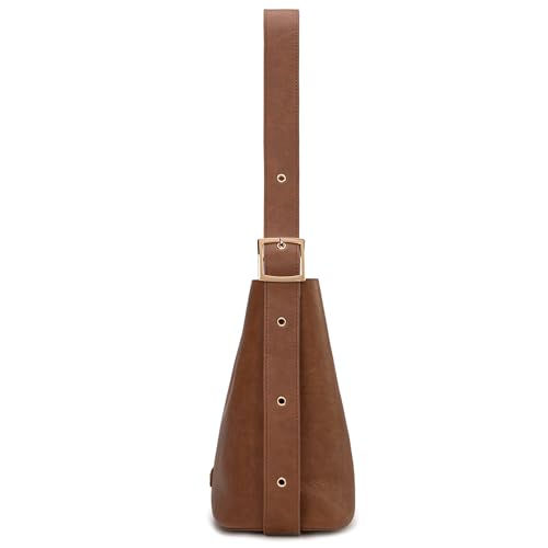 Image of Montana West Medium Hobo Bags for Women with Coin Purse, Soft PU Leather Bucket Shoulder Ladies Handbag with Adjustable Strap