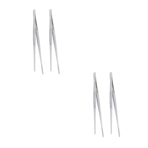 CIYODO 4pcs Food Tongs Cooking Tweezers Food Clips Kitchen Clips for Serving Comfortable to Hold