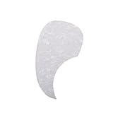 BAZEITFLOW Pickguard Autoadhesivo de Guitarra Estilo Waterdrop Protección Blanca para Guitarra Material Duradero Dimensiones de Instalar