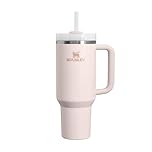 STANLEY 1913 Quencher H2.0 Flowstate Tumbler 1.2L – Cold for 11 Hours – Iced for 48 Hours – Metal Water Bottle with Straw, Handle and Lid – Dishwasher Safe – Travel Mug for Cold Drinks – Rose Quartz